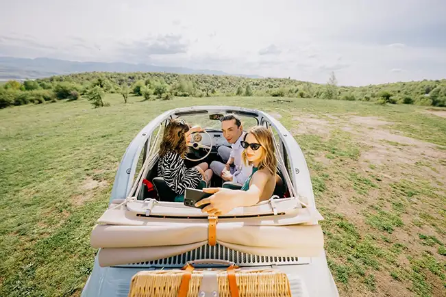 Classic 1960s Fiat 500D classic car for hire