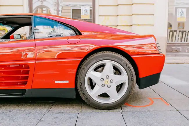 Vintage Ferrari 348tb rental for events in Transylvania