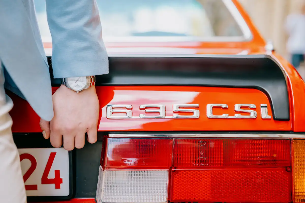 Rear detail of the 1982 BMW 635CSi