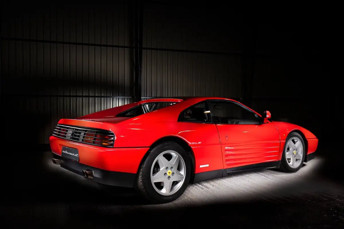 Ferrari 348TB rear view classic Ferrari supercar from Analog Roads collection