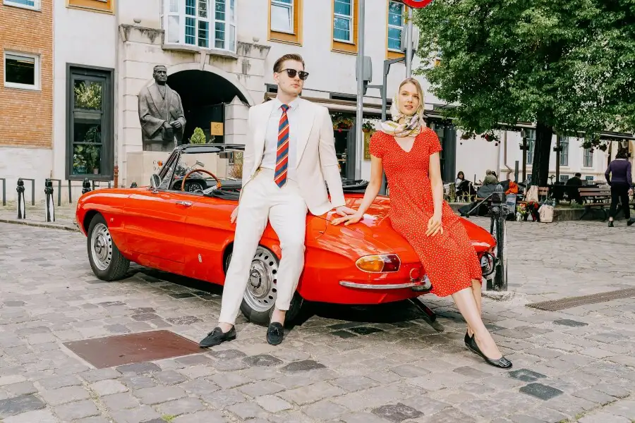 self drive classic car rental Romania with Alfa Romeo